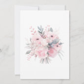 Elegante Waterverf Afro-Amerikaanse bruid bruiloft Kaart (Achterkant)