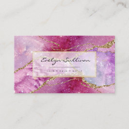 elegante waterverf agate visitekaartje