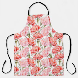 Elegante Waterverf anjers Schort