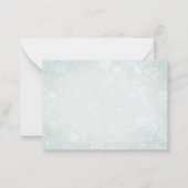 Elegante Waterverf baby het is koud buiten Baby sh Notitiekaartje (Achterkant)