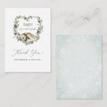 Elegante Waterverf baby het is koud buiten Baby sh