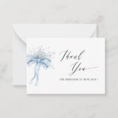 Elegante Waterverf Baby in bloei wilde bloemen Bab Notitiekaartje (Voorkant)