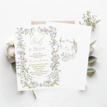 Elegante Waterverf Baby in Bloom Roze bloemetjes B