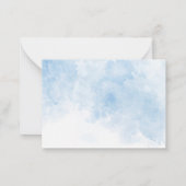 Elegante Waterverf Baby Seal Dank u Baby showe Notitiekaartje (Achterkant)