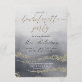 Elegante Waterverf Bachelorette Feestuitnodiging Kaart