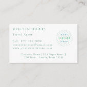 Elegante Waterverf bergen Visitekaartje (Achterkant)