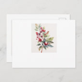 Elegante Waterverf Berry Briefkaart (Voorkant / Achterkant)