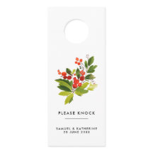 Elegante Waterverf Bessen Gelieve Klopt