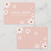 Elegante Waterverf Blauw Bloemen Baby shower Note Notitiekaartje (Voorkant / Achterkant)