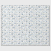 Elegante Waterverf blauw groen Cadeaupapier (Vlak)