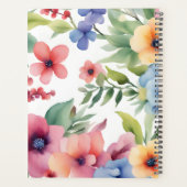 Elegante waterverf bloeit eucalyptus bladeren planner (Achterkant)