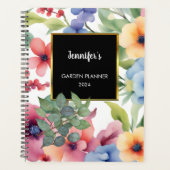 Elegante waterverf bloeit eucalyptus bladeren planner (Voorkant)