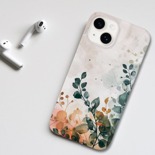 Elegante waterverf bloem botanisch Case-Mate iPhone case