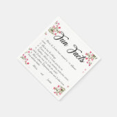 Elegante waterverf bloem bruiloft servetten (Hoek)