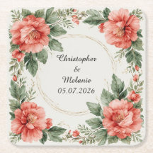 Elegante Waterverf Bloem Frame