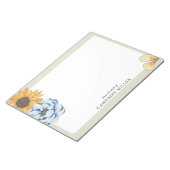 Elegante waterverf Bloem van mijn bureau Notitieblok (Schuin)