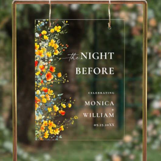 Elegante Waterverf Bloem WELKOM Repetitie Diner Acryl Bord