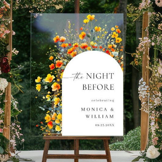 Elegante Waterverf Bloem WELKOM Repetitie Diner Acryl Bord