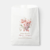 Elegante Waterverf bloemblaadjes en Prosecco Pink  Bedankzakje (Voorkant)