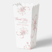 Elegante Waterverf Bloemboeket Baby shower Favo Bedankdoosjes (Achterkant)