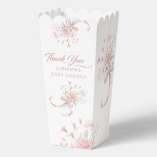 Elegante Waterverf Bloemboeket Baby shower Favo Bedankdoosjes