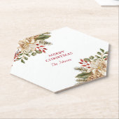 Elegante Waterverf Bloemdennen Kartonnen Onderzetters (Schuin)