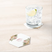 Elegante Waterverf Bloemdennen Kartonnen Onderzetters (Insitu)