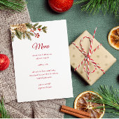 Elegante Waterverf Bloemdennen Menu