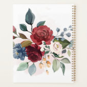 Elegante Waterverf Bloemen 2025 Planner (Achterkant)