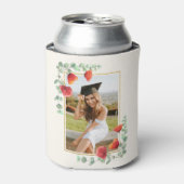 Elegante Waterverf Bloemen Afstuderen Zwembad Part Blikjeskoeler (Blikje Voorkant)