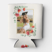 Elegante Waterverf Bloemen Afstuderen Zwembad Part Blikjeskoeler (Voorkant)