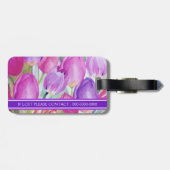 ELEGANTE Waterverf Bloemen Bagagelabel (Achterkant horizontaal)