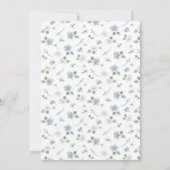 Elegante Waterverf Bloemen Bruiloft Save The Date (Achterkant)