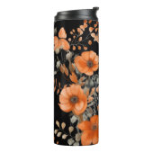 Elegante  Waterverf Bloemen Custom Thermosbeker (Gedraaid links)