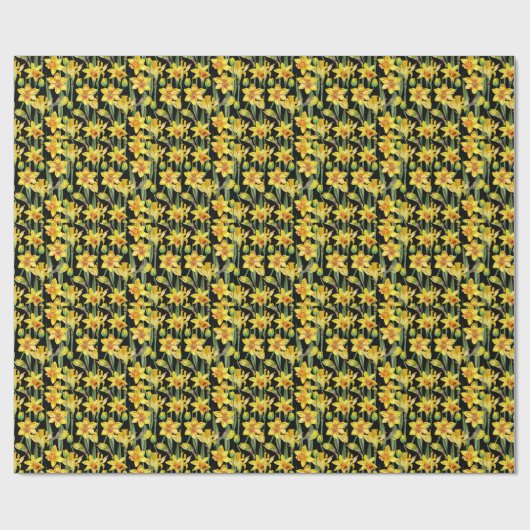 Elegante waterverf bloemen decoratief patroon show cadeaupapier (Vlak)