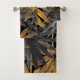 Elegante waterverf bloemen decoratieve eye-catchin bad handdoek