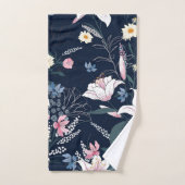 Elegante waterverf bloemen decoratieve eye-catchin bad handdoek (Handdoek)