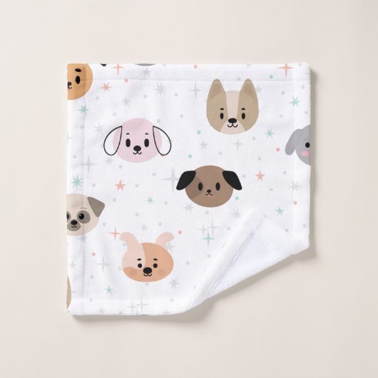 Elegante waterverf bloemen decoratieve eye-catchin bad handdoek (Wasdoekje)