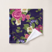 Elegante waterverf bloemen decoratieve eye-catchin bad handdoek (Wasdoekje)