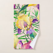 Elegante waterverf bloemen decoratieve eye-catchin bad handdoek (Handdoek)