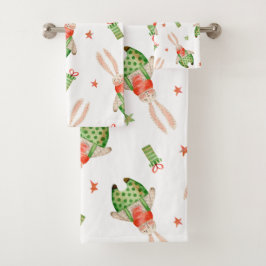 Elegante waterverf bloemen decoratieve eye-catchin bad handdoek