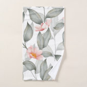 Elegante waterverf bloemen decoratieve eye-catchin bad handdoek (Handdoek)