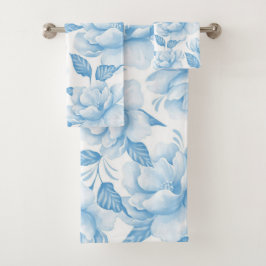 Elegante waterverf bloemen decoratieve eye-catchin bad handdoek