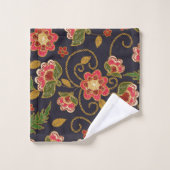 Elegante waterverf bloemen decoratieve eye-catchin bad handdoek (Wasdoekje)