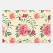 Elegante Waterverf Bloemen en bessen Assorted Inpakpapier Vel (Voorkant 2)