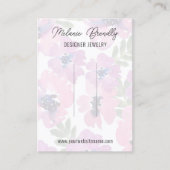 Elegante Waterverf Bloemen Haarklem Display Visitekaartje (Voorkant)