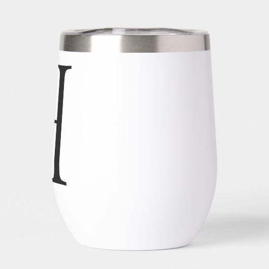 Elegante Waterverf Bloemen Initiaal Naam Monogram (Achterkant)