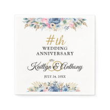 Elegante Waterverf Bloemen Jubileum gepersonalisee