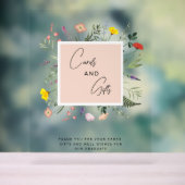 Elegante Waterverf Bloemen Kaarten & Geschenken Af Acryl Bord (Neutraal)