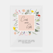 Elegante Waterverf Bloemen Kaarten & Geschenken Af Acryl Bord (Voorkant)